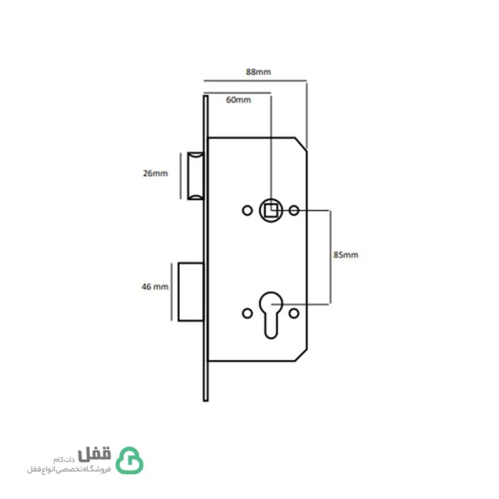 قفل سوئیچی ایزو - Iseo