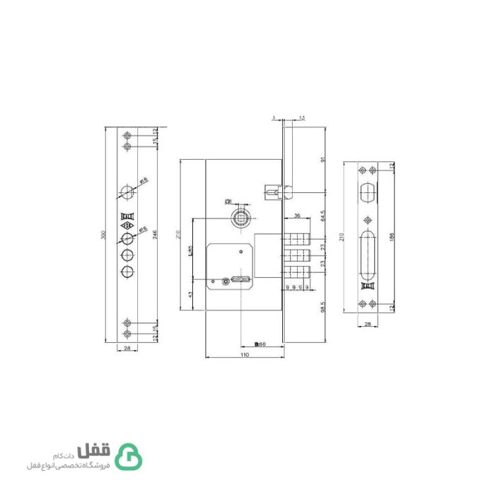 قفل ضد سرقت 252RL کالی - Kale