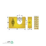 قفل کتابی 034 گیرا – Gira