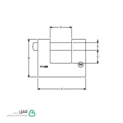 قفل کتابی Y114 یال - Yale