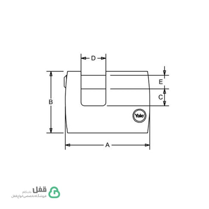 قفل کتابی Y124 یال - Yale