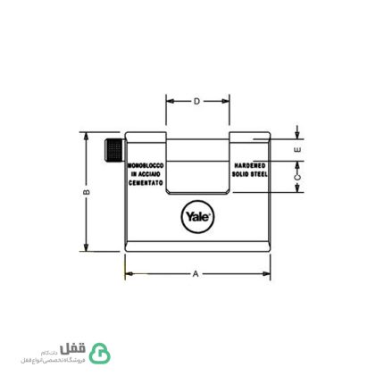 قفل کتابی یال - Yale