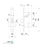 قفل سوئیچی شاخدار آی بی اف ام - IBFM
